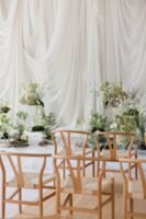 Whimsical Wedding Ceremony in the Gallery Room at the Design Exchange, Toronto wedding editorial