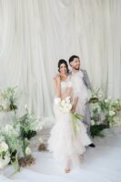 Whimsical Wedding Ceremony in the Gallery Room at the Design Exchange, Toronto wedding editorial