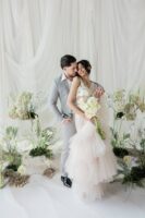 Whimsical Wedding Ceremony in the Gallery Room at the Design Exchange, Toronto wedding editorial